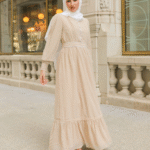 Husna Embossed Maxi - Sand