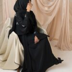 Coquette Two-Piece Abaya - Black